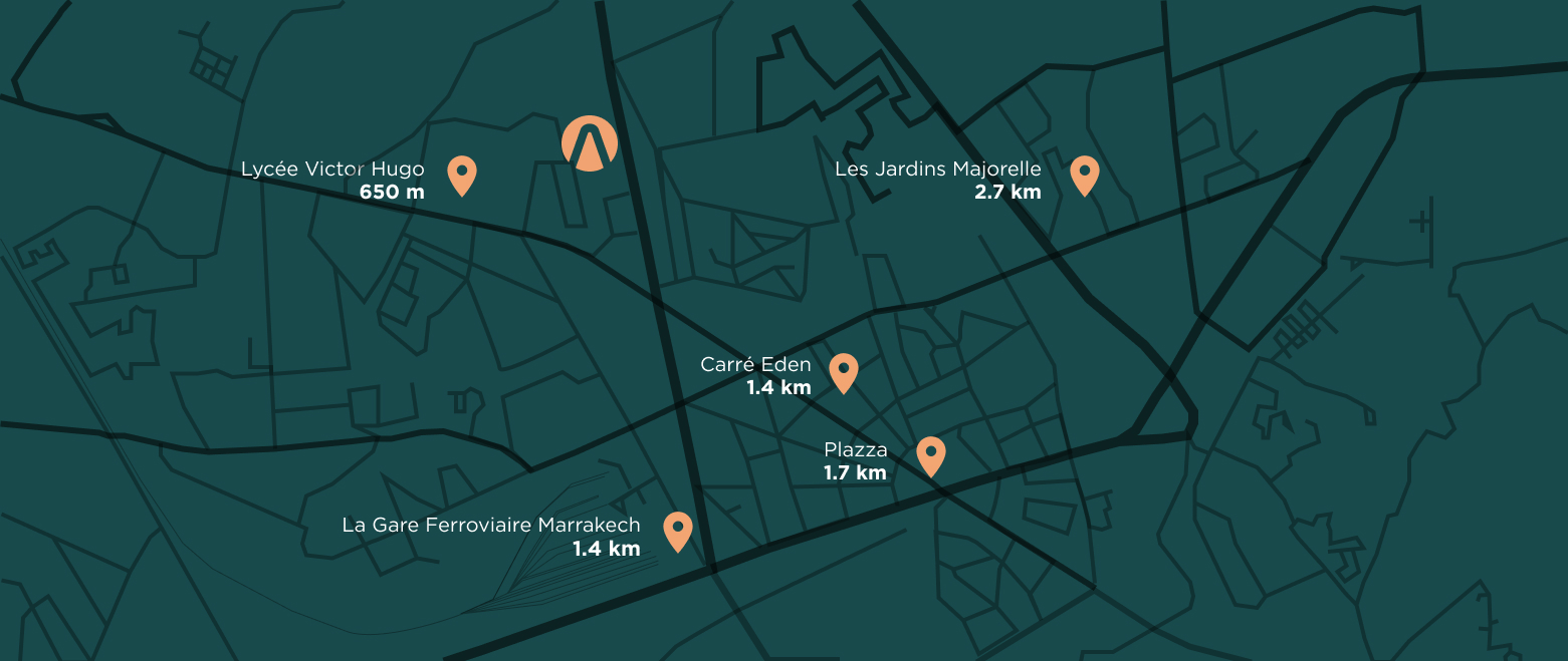 Lamalif Immobilier Villa De Luxe Marrakech Map